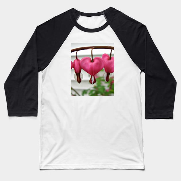 Bleeding Hearts Baseball T-Shirt by ARTWORKandBEYOND